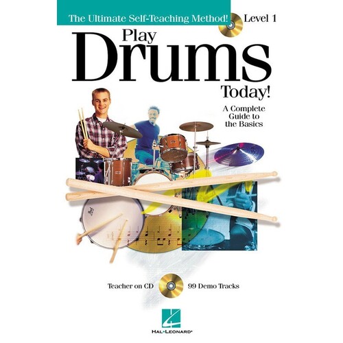 Play Drums Today Book/CD Lv 1 Plus 6 x 9 (Softcover Book/CD)