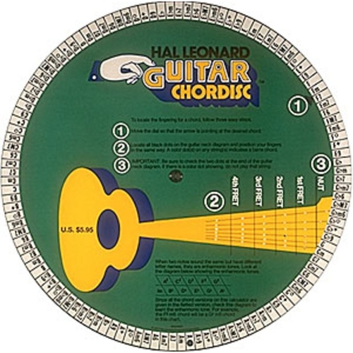 Chordisc Chord Wheel For Guitar (Softcover Book)