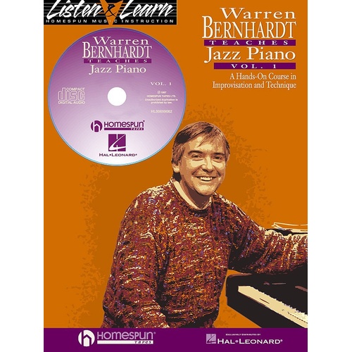 Warren Bernhardt Teaches Jazz Piano Vol 1 Book/CD (Softcover Book)