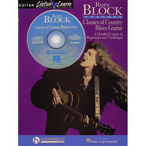 Rory Block Classics Of Country Blues Guitar Book/CD (Softcover Book/CD)