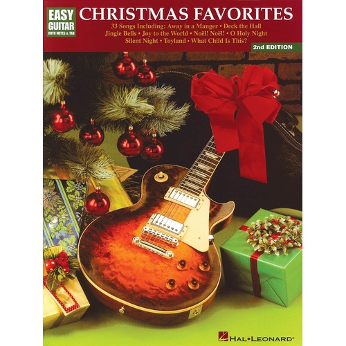 Christmas Favorites Easy Guitar Notes TAB 2nd Ed (Softcover Book)