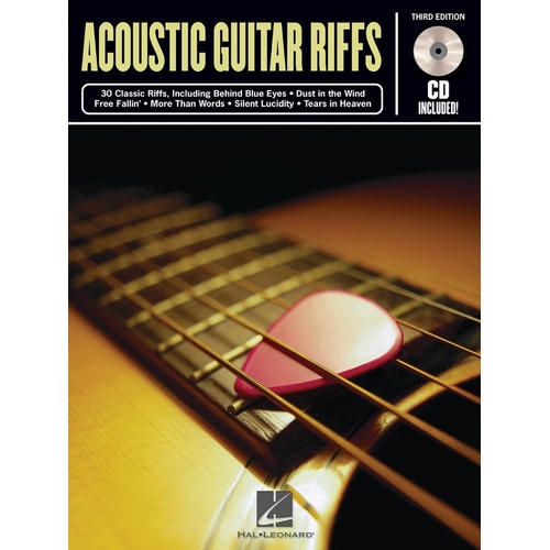 Riff Notes Acoustic Guitar Riffs Book/CD 3rd Editi (Softcover Book/CD)