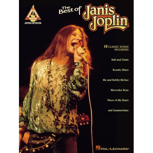 Best Of Janis Joplin Guitar TAB (Softcover Book)
