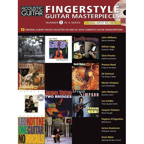 Fingerstyle Guitar Masterpieces Book/CD (Softcover Book)