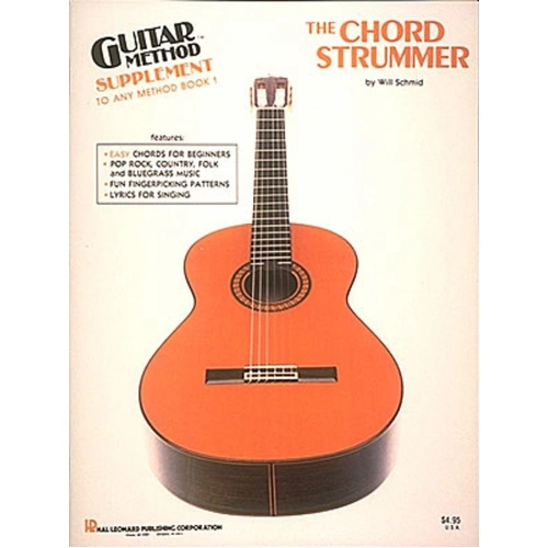 Chord Strummer Instruction Book for Guitar by Hal Leonard, 48 Pages, Includes 15 Basic Chords and Popular Songs