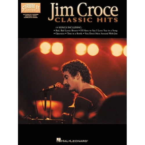 Jim Croce - Classic Hits Lyrics/Chords Strum It (Softcover Book)