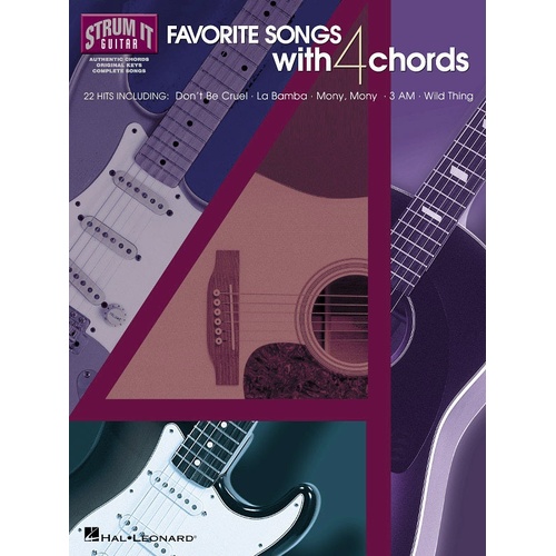 Favorite Songs With 4 Chords Guitar (Softcover Book)