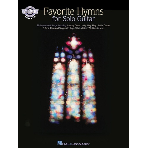 Favorite Hymns For Solo Guitar Notes and TAB (Softcover Book)