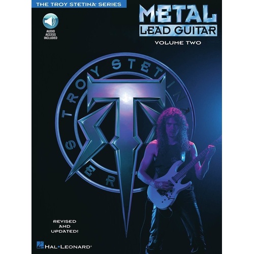 Metal Lead Guitar Vol. 2 BK/OLA by Hal Leonard - Guitar TAB, 64 Pages, The Troy Stetina Series, Online Access Included