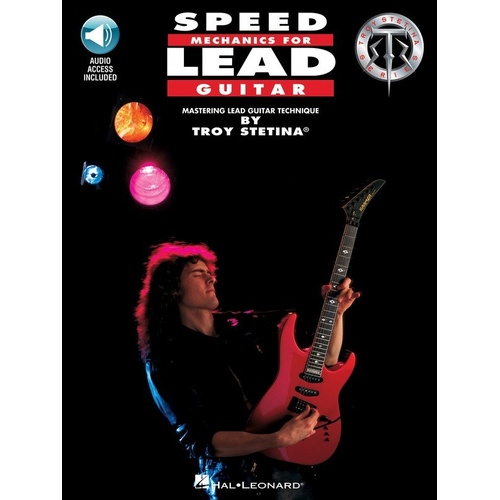 Speed Mechanics for Lead Guitar Book by Hal Leonard, 80 pages, Guitar TAB, includes online audio access with exercises and techniques for advanced pla