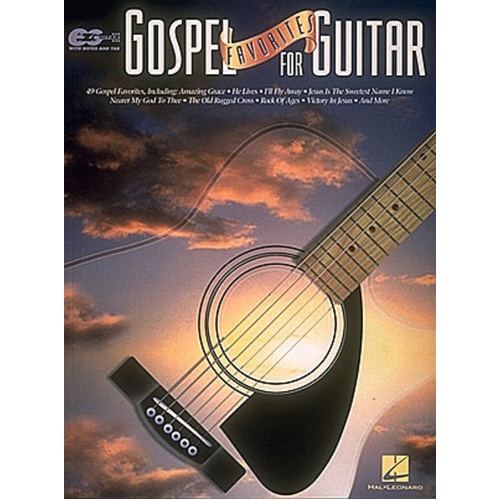 Gospel Favorites Easy Guitar Notes and TAB (Softcover Book)