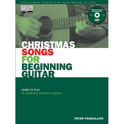 Christmas Songs For Beg Guitar Book/CD (Softcover Book/CD)
