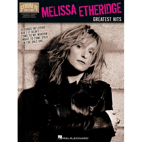 Melissa Etheridge - Greatest Hits Strum It Guitar (Softcover Book)