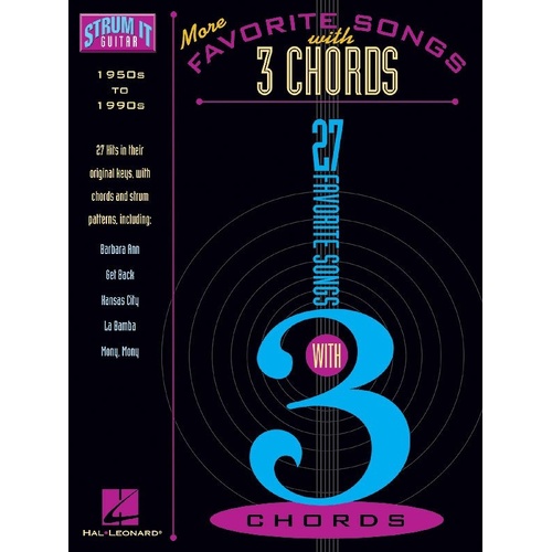 More Favorite Songs with 3 Chords - Guitar Songbook