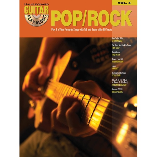 Pop Rock Guitar Play Along V4 Book/CD (Softcover Book/CD)