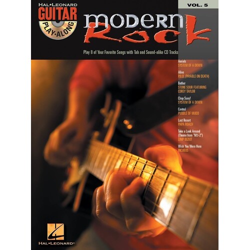 Modern Rock Guitar Play Along V5 Book/CD (Softcover Book/CD)