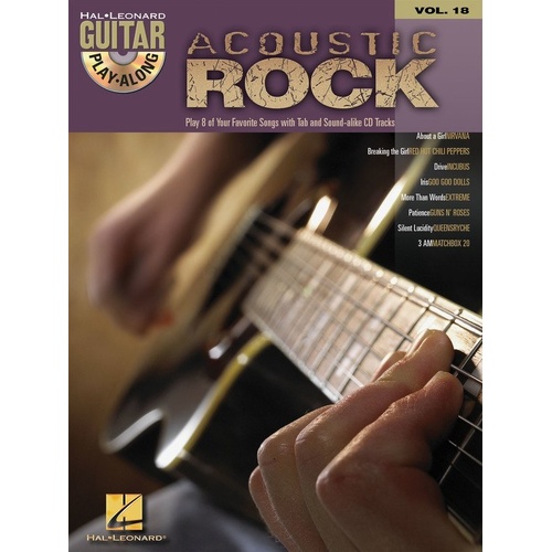 Acoustic Rock Guitar Play-Along V18 with CD