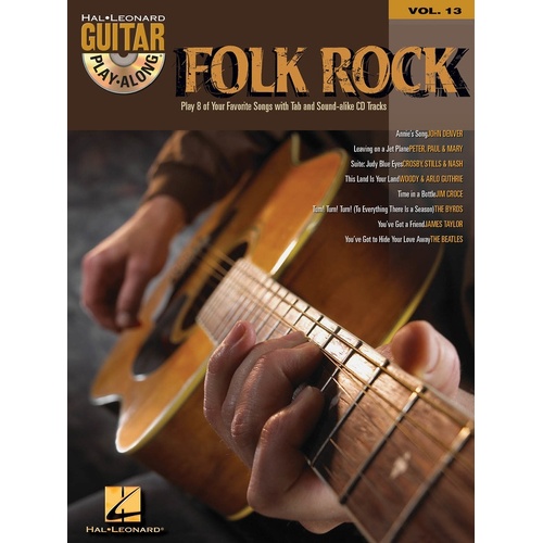 Folk Rock Guitar Play Along V13 Book/CD (Softcover Book/CD)