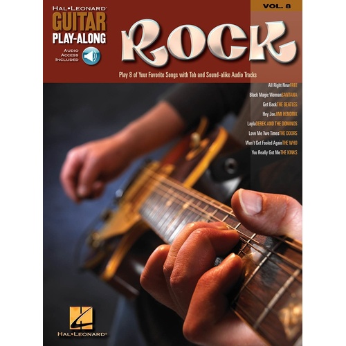 Rock Guitar Play Along V8 Book/CD (Softcover Book/CD)
