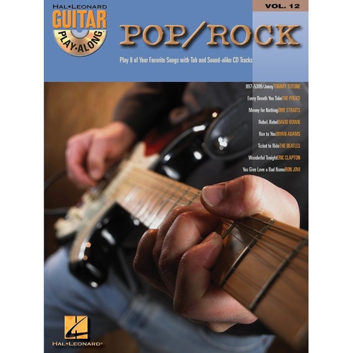 Pop Rock Guitar Play Along V12 Book/CD (Softcover Book/CD)