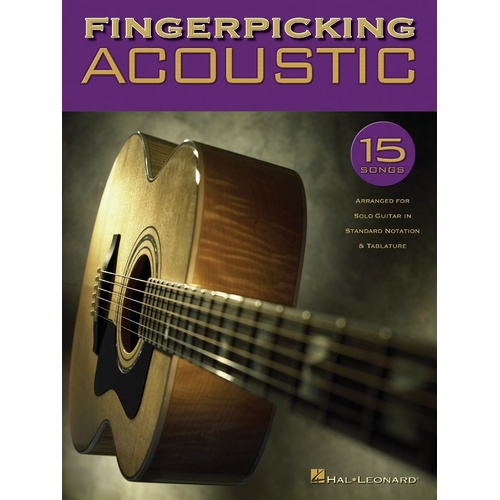 Fingerpicking Acoustic 15 Songs For Solo Guitar (Softcover Book)
