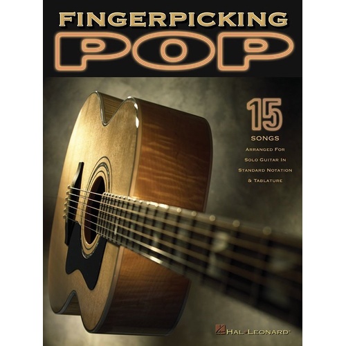 Fingerpicking Pop for Solo Guitar - Intermediate Level Arrangements, Guitar TAB, 64 Pages, Publisher: Hal Leonard