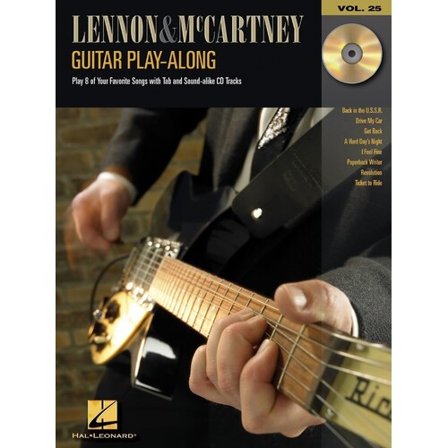 Lennon Mccartney Guitar Play Along V25 Book/CD (Softcover Book/CD)
