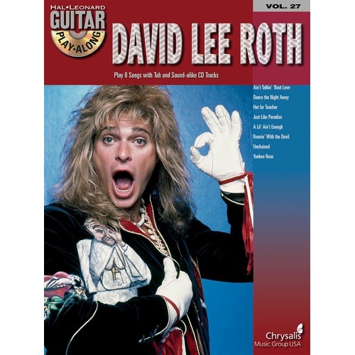 David Lee Roth Guitar Play-Along V27 Book & CD - Songs, TAB, Lyrics & Chords