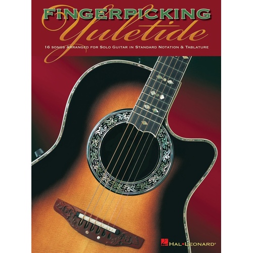 Fingerpicking Yuletide Notes and TAB Guitar Solo (Softcover Book)
