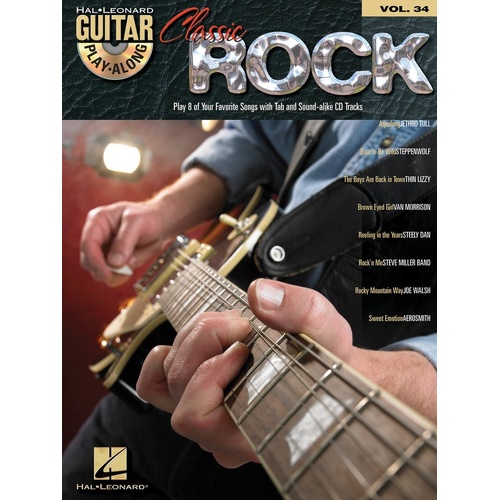 Classic Rock Guitar Play Along V34 Book/CD (Softcover Book/CD)
