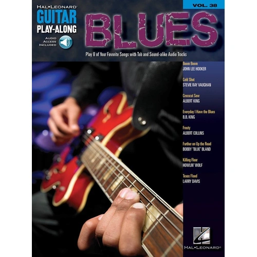 Blues Guitar Play-Along V38 BK/OLA by Hal Leonard