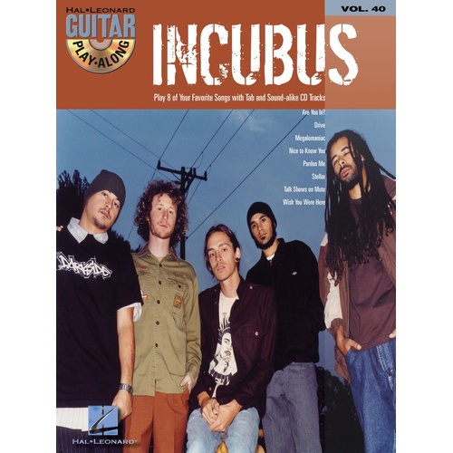 Incubus Guitar Playalong V40 Book/CD (Softcover Book/CD)
