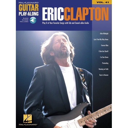 Eric Clapton Guitar Play-Along V41 with TAB, Lyrics & Chords, 64 Pages, Hal Leonard