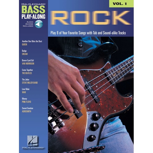 Rock Bass Play Along V1 Book/CD (Softcover Book/CD)