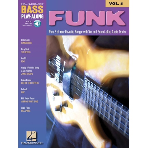 Funk Bass Play Along V5 Book/CD (Softcover Book/CD)