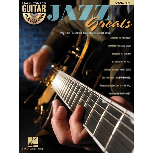 Jazz Greats Guitar Play Along Book/CD V44 (Softcover Book/CD)