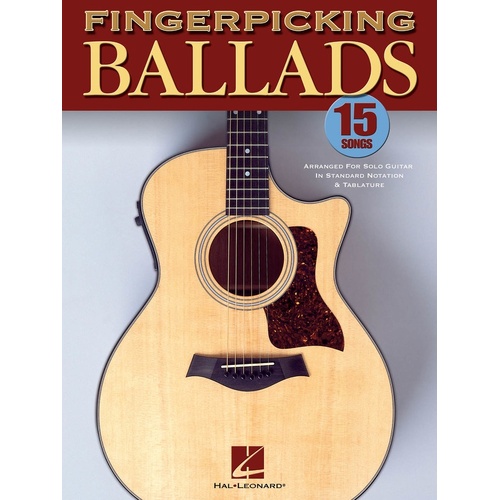 Fingerpicking Ballads Solo Guitar (Softcover Book)