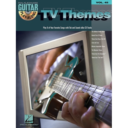 Tv Themes Guitar Play Along Book/CD V45 (Softcover Book/CD)