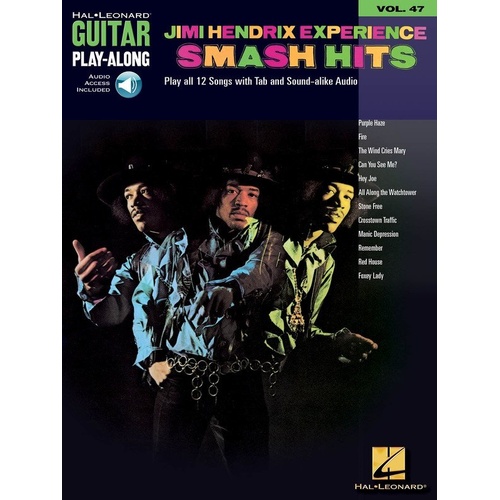 Jimi Hendrix Experience - Smash Hits Guitar Play-Along V47