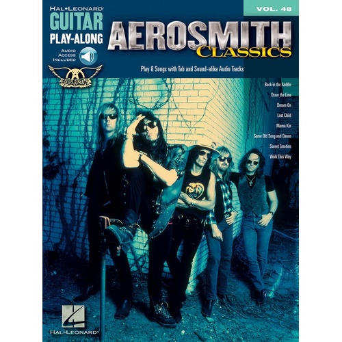 Aerosmith Classics Guitar Playalong V48 Book/Online Audio (Softcover Book/Online Audio)