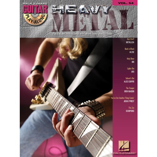 Heavy Metal Guitar Play Along Book/CD V54 (Softcover Book/CD)