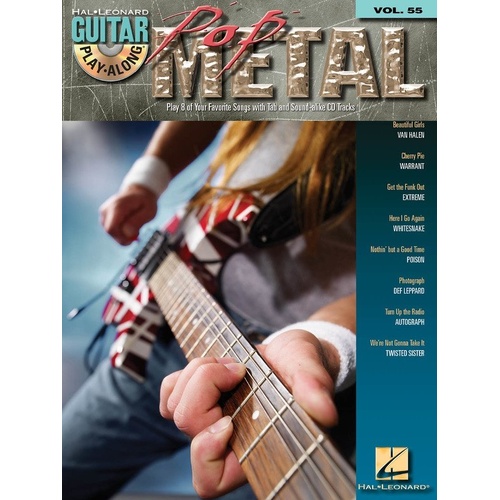 Pop Metal Guitar Play-Along Book with CD V55