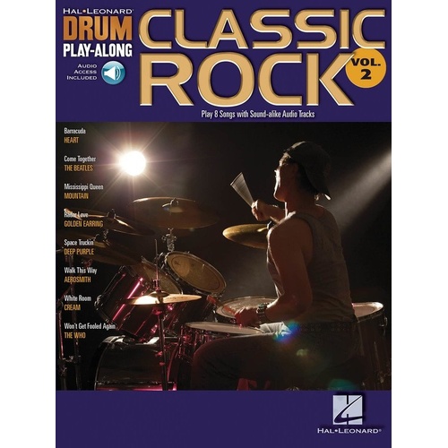 Classic Rock Drum Play-Along V2 Book