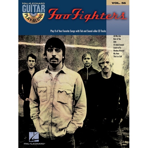 Foo Fighters Guitar Play Along Book/CD V56 (Softcover Book/CD)