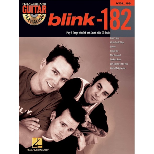 Blink 182 Guitar Play Along Book/CD V58 (Softcover Book/CD)