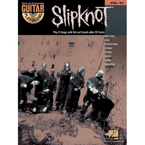 Slipknot Guitar Play Along Book/CD V61 (Softcover Book/CD)