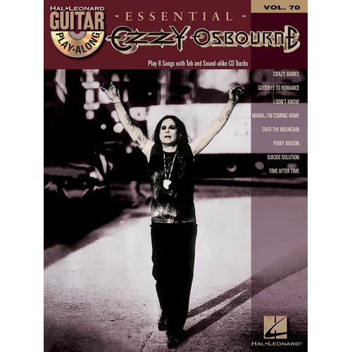 Essential Ozzy Guitar Play Along Book/CD V70 (Softcover Book/CD)