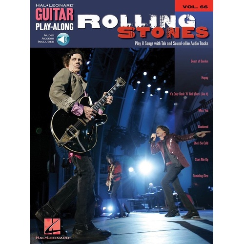 Rolling Stones Guitar Play-Along V66 Book and CD
