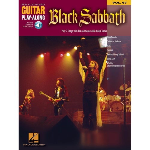 Black Sabbath Guitar Playalong V67 Book/Online Audio (Softcover Book/Online Audio)