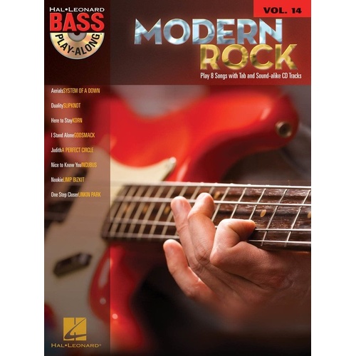 Modern Rock Bass Play-Along V14 BK/CD by Hal Leonard